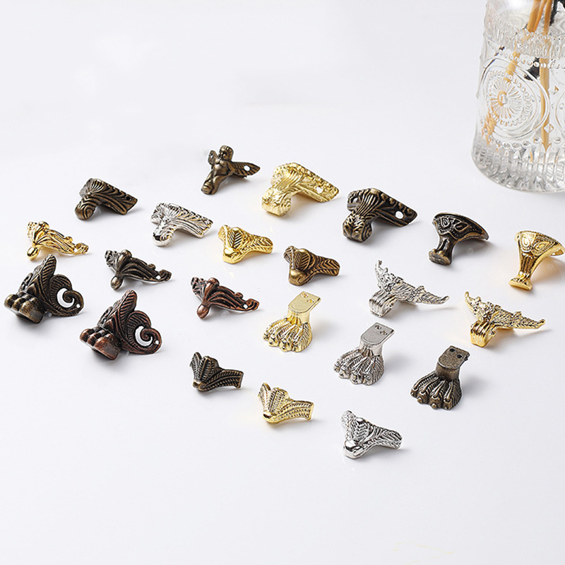 Body Jewelry Display Case - 4 антикварных ножек для коробок, искусственные
