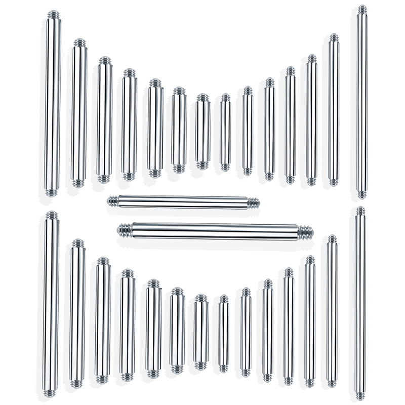 Tongue Barbell Straight - 10 шт., 4-42 мм, хирургическая сталь