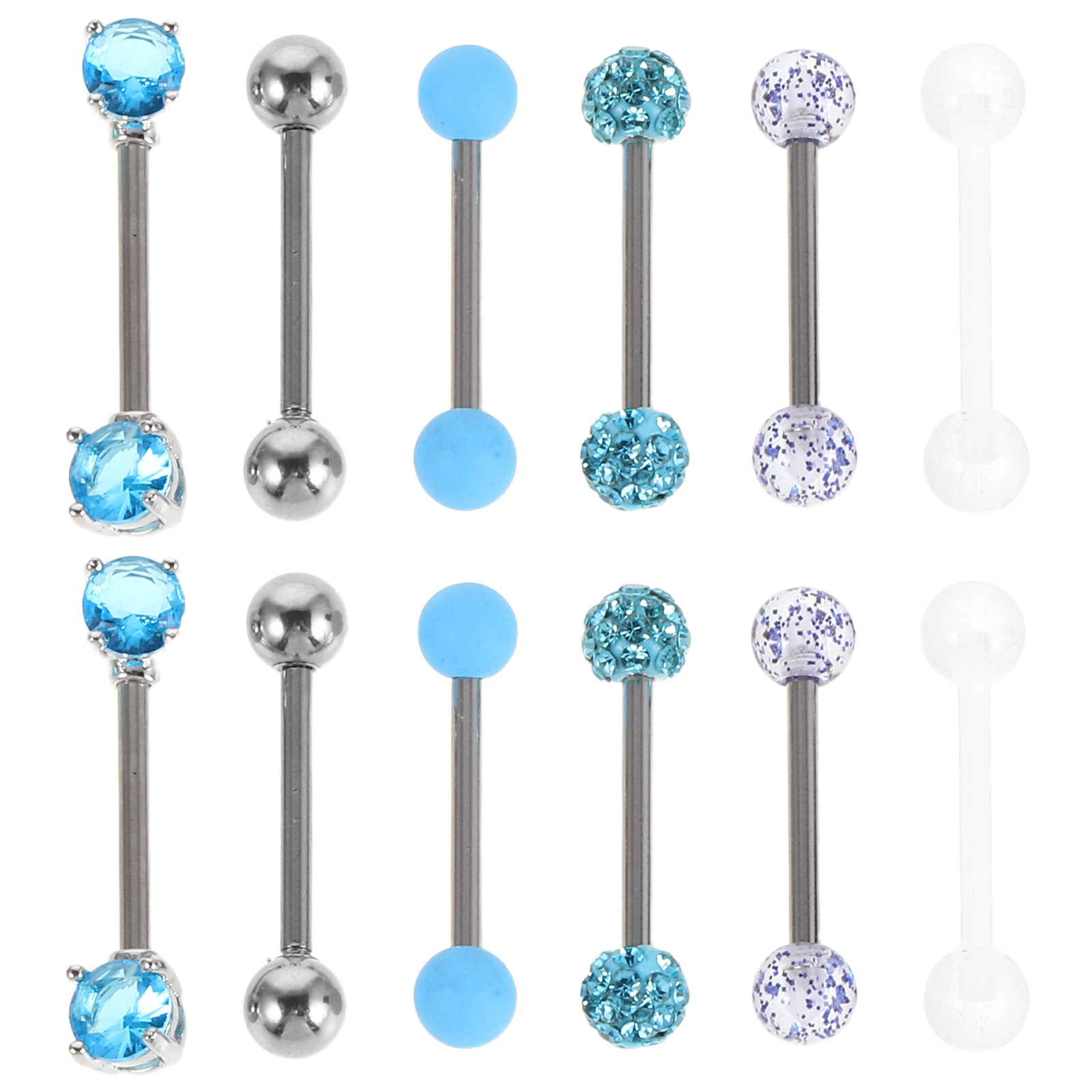 Body Jewelry For Sensitive Skin - 12 шт. штанг для языка из