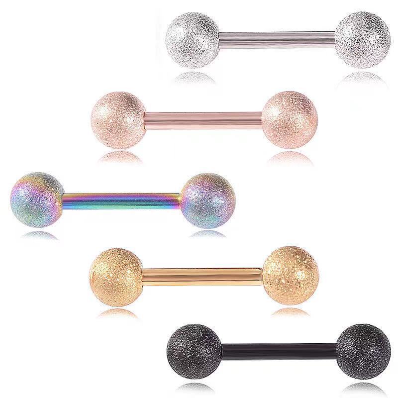 Tongue Barbell Straight - Пирсинг-украшение: прямой барбел из хирургической стали