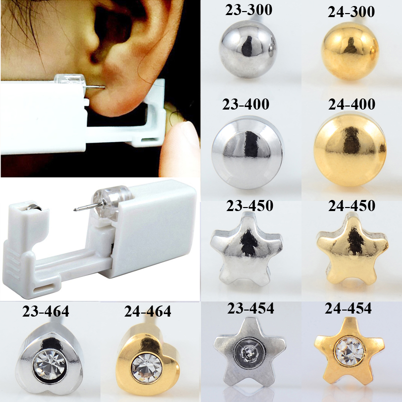 Body Jewelry Storage - 24 шт./коробка, одноразовые стерильные Серьги Для