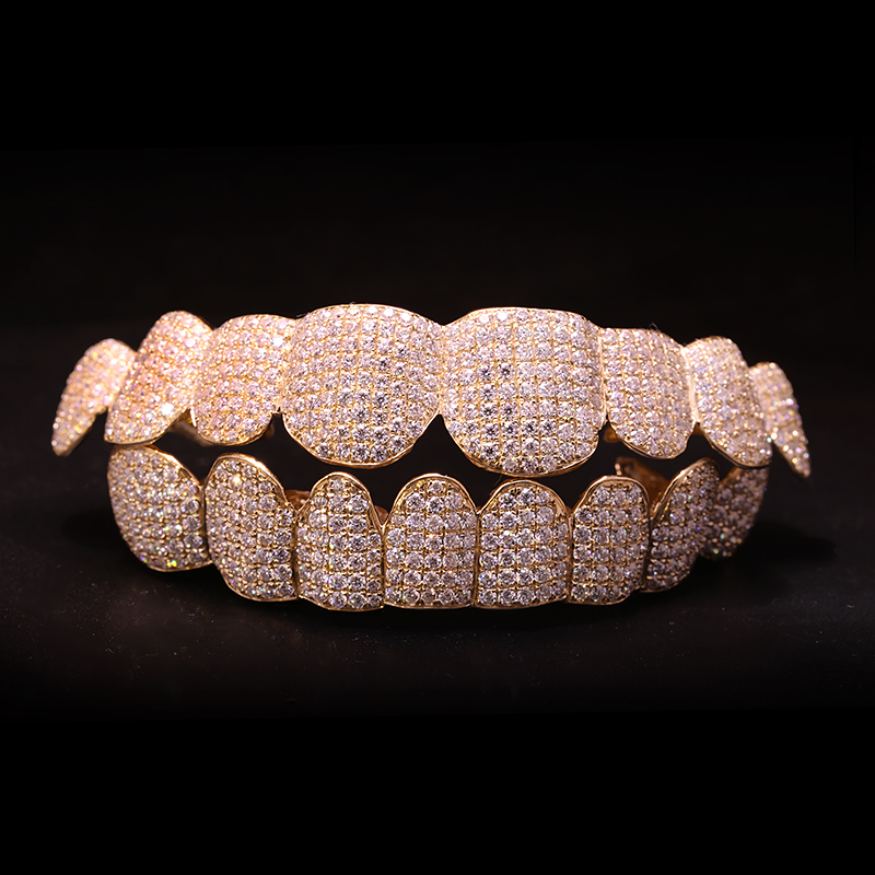Yellow Body Jewelry - Изготовленный на заказ бриллиант HPHT Grillz