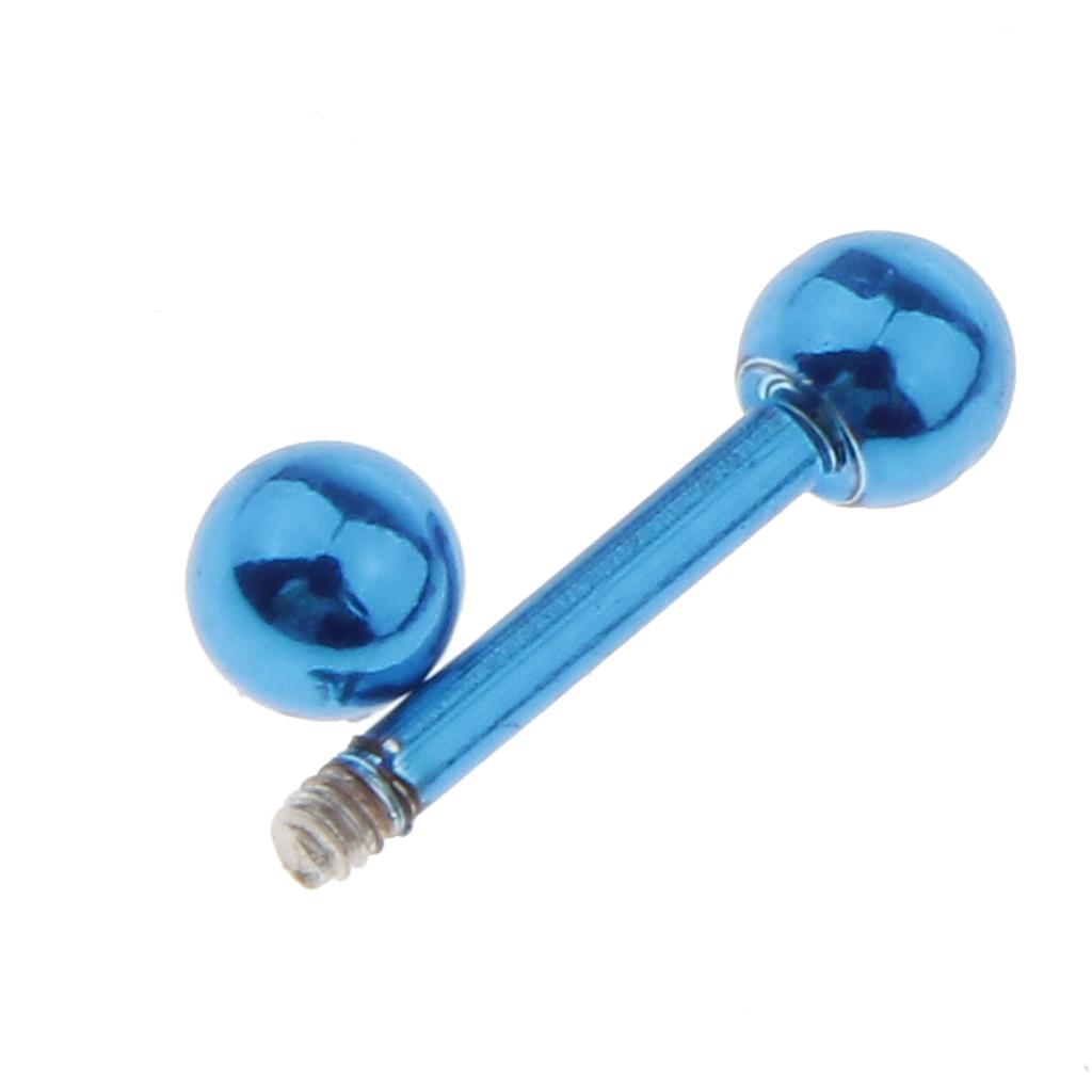 Tongue Barbell Straight - Пирсинг-штанги 16G из нержавеющей стали: прямые