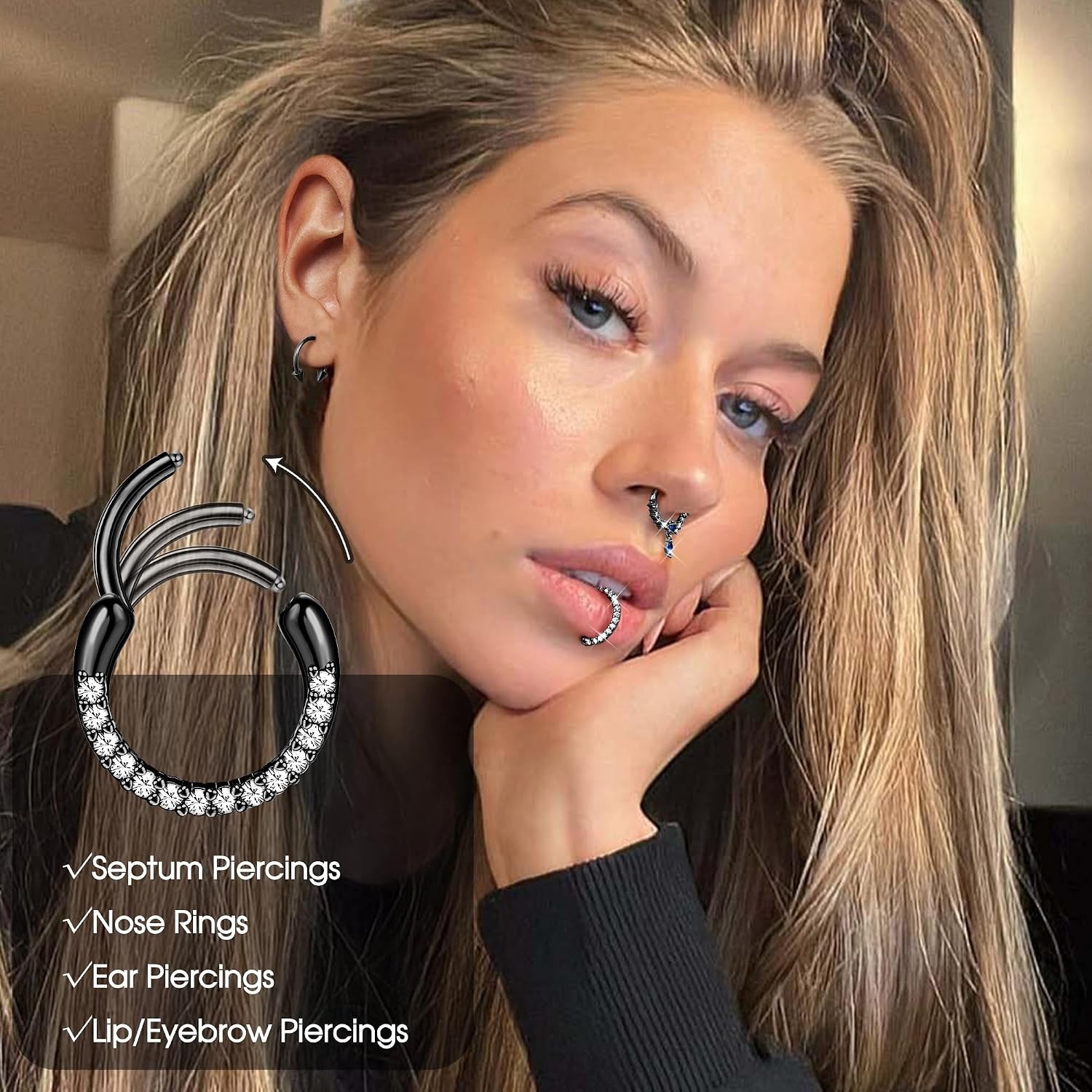 Кольца для пирсинга FASACCO: м – обзор и цена Body Jewelry For Sensitive Skin