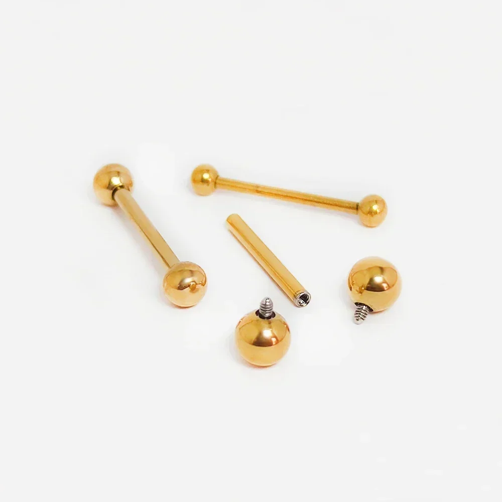 F136 Титановый пирсинг 14 г Ша – обзор и цена Tongue Barbell Straight