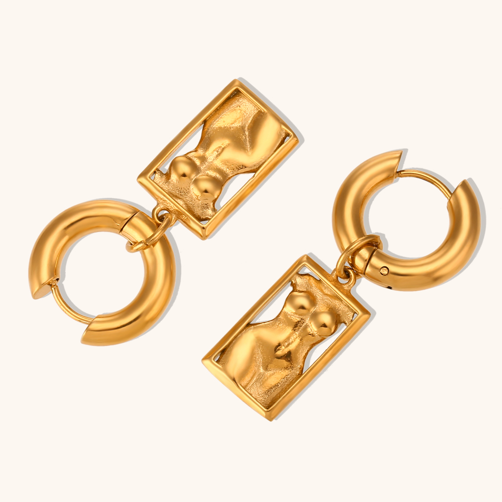 Женские прямоугольные серьги L – обзор и цена Body Jewelry La