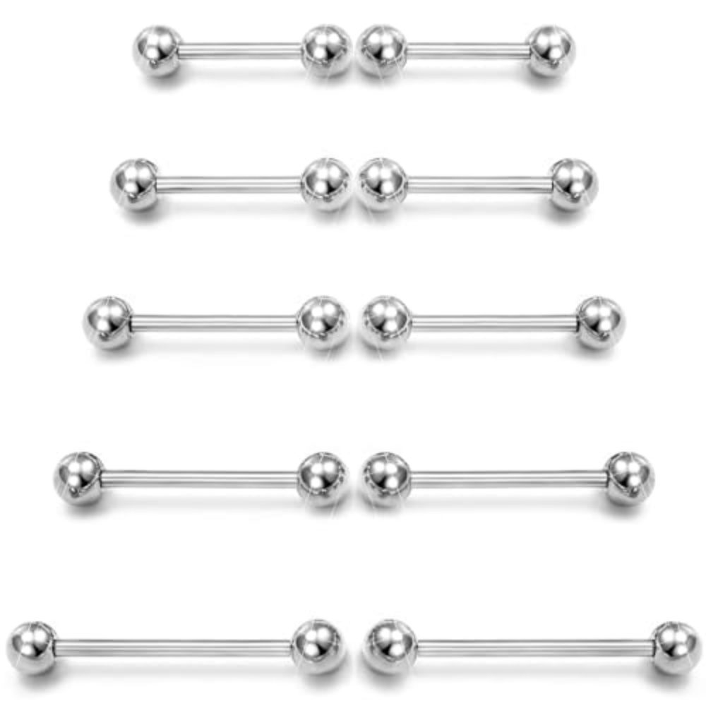 14G хирургической стали прямой – обзор и цена Tongue Barbell Straight