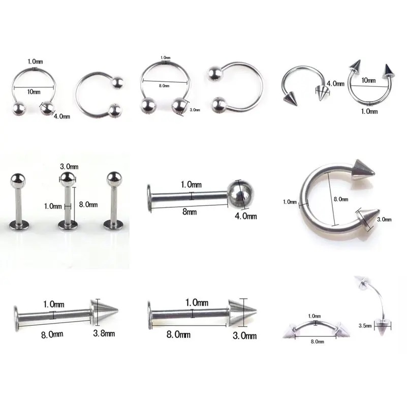 45/80/110 шт., украшения для п – обзор и цена Body Jewelry Storage