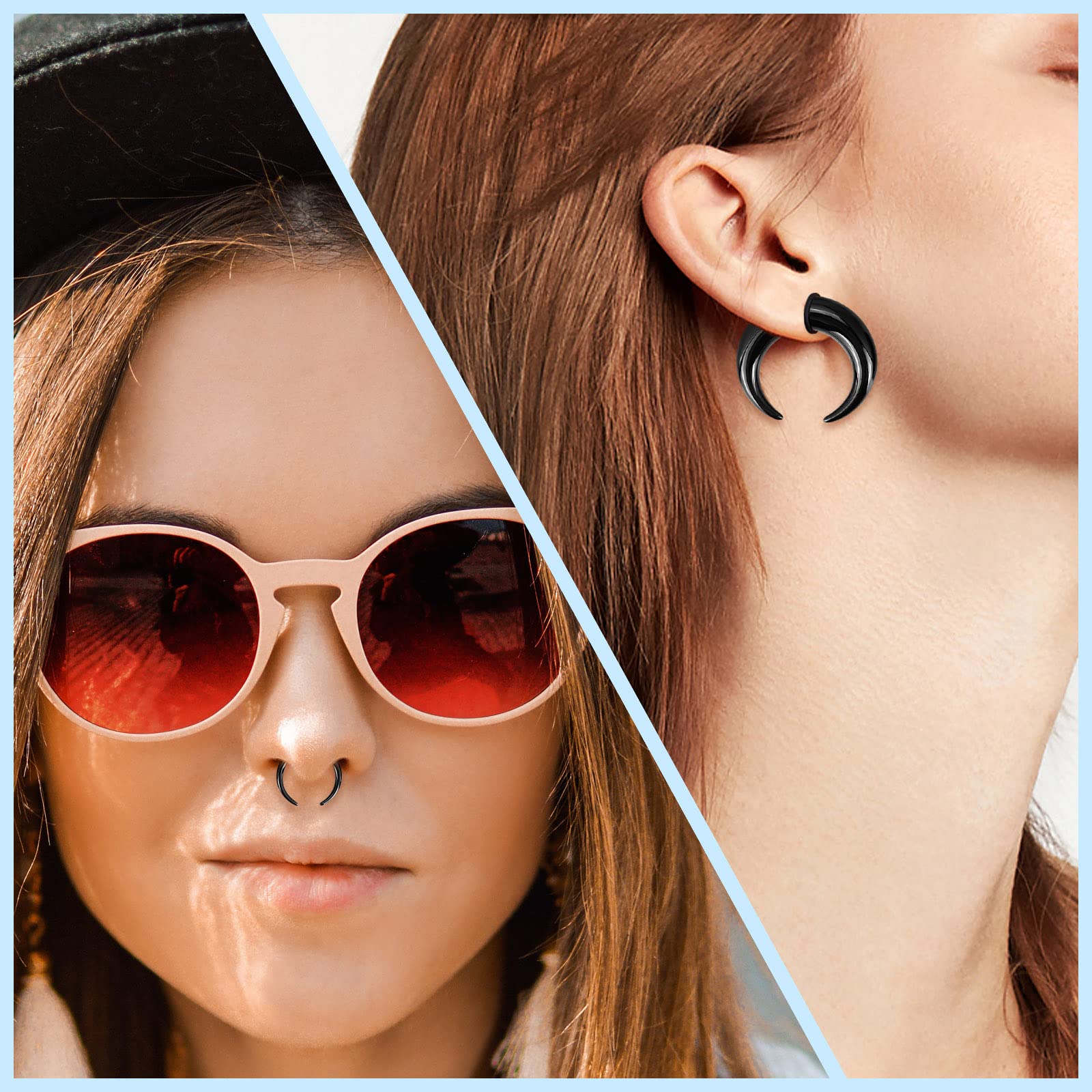 18 шт. акриловые конусы для пе – обзор и цена Body Jewelry Gauges