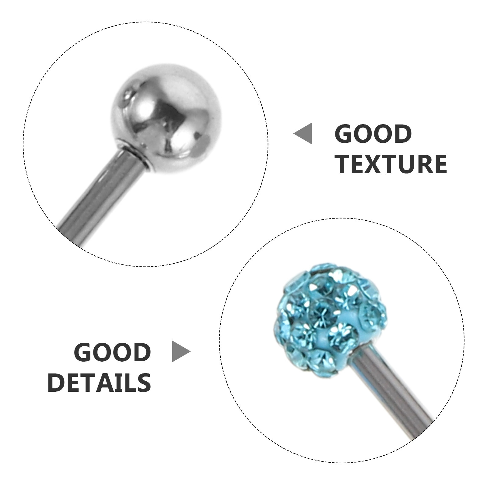 12 шт. штанг для языка из нерж – обзор и цена Body Jewelry For Sensitive Skin