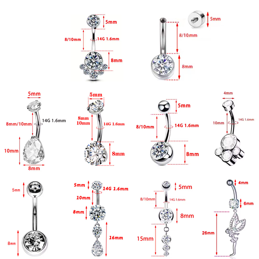 Титановый пирсинг для пупка AS – обзор и цена Body Jewelry For Sensitive Skin