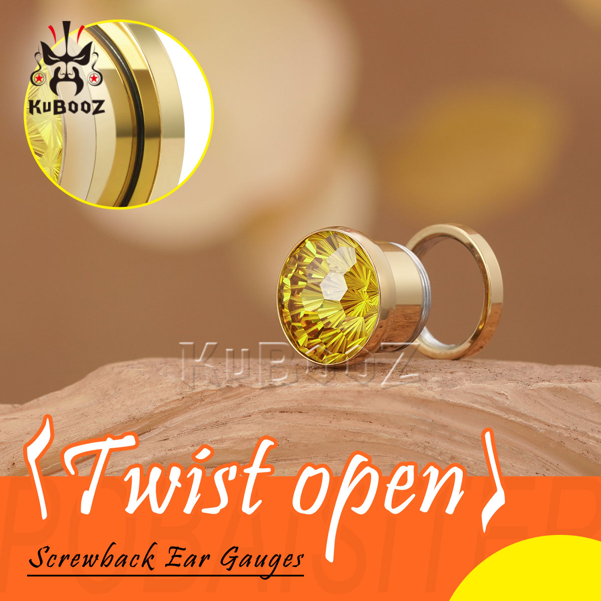 2 шт. блестящие желтые кристал – обзор и цена Yellow Body Jewelry