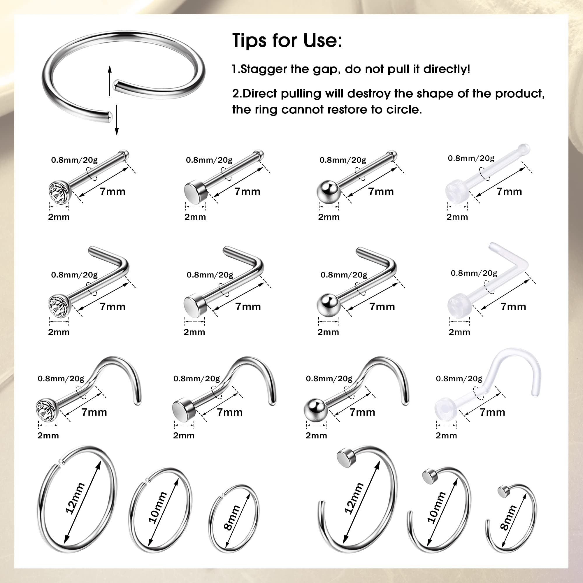 1 шт. гипоаллергенные шпильки  – обзор и цена Body Jewelry For Sensitive Skin