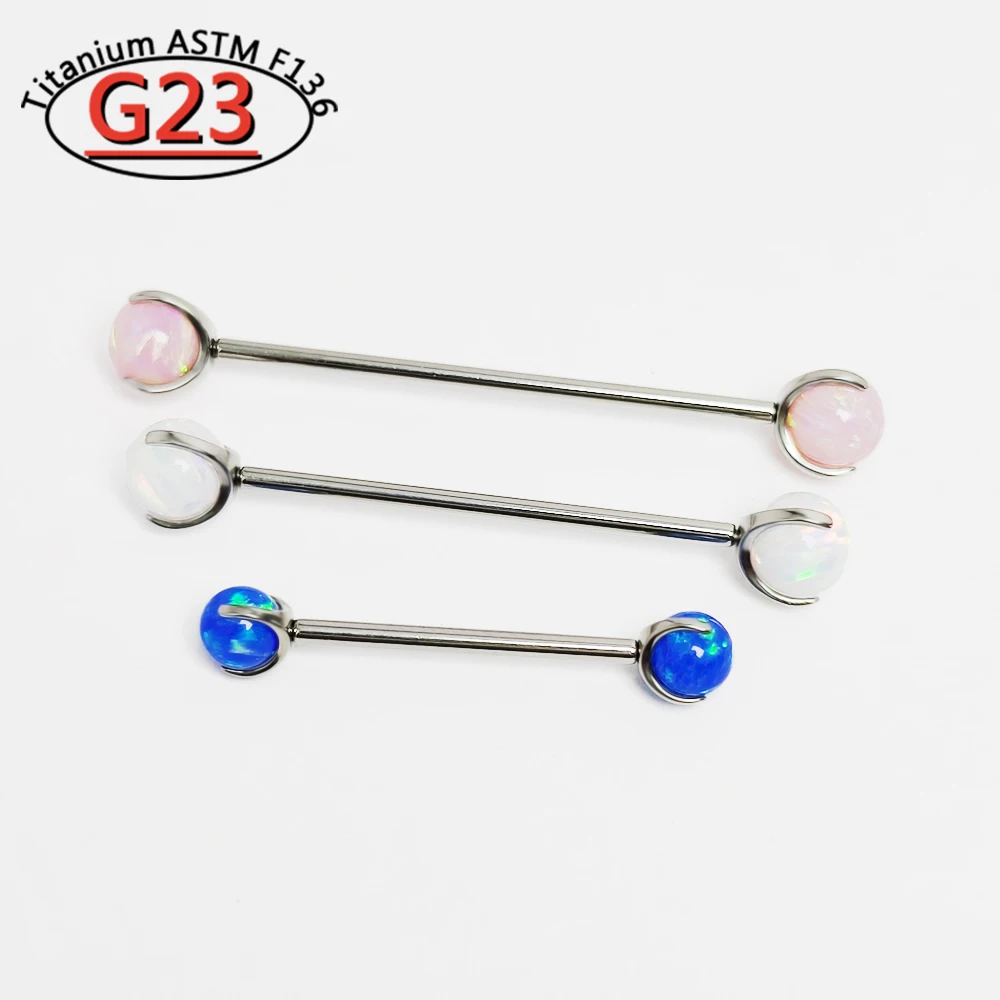 G23 Титановый опал Шарики для  – обзор и цена Tongue Barbell Straight