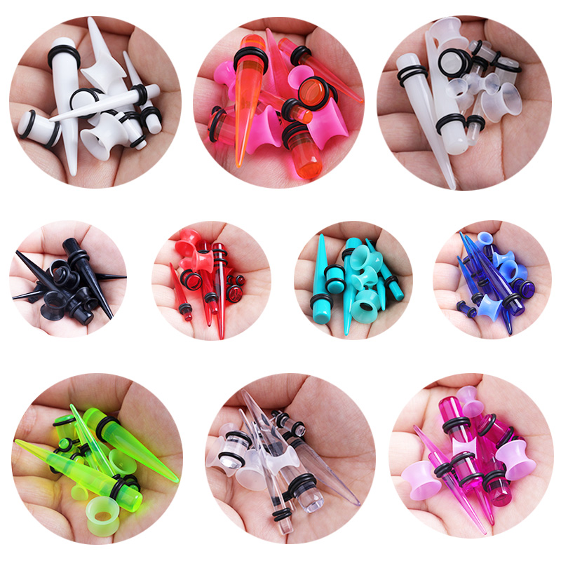 50 шт. набор акриловых ушных м – обзор и цена Body Jewelry Gauges