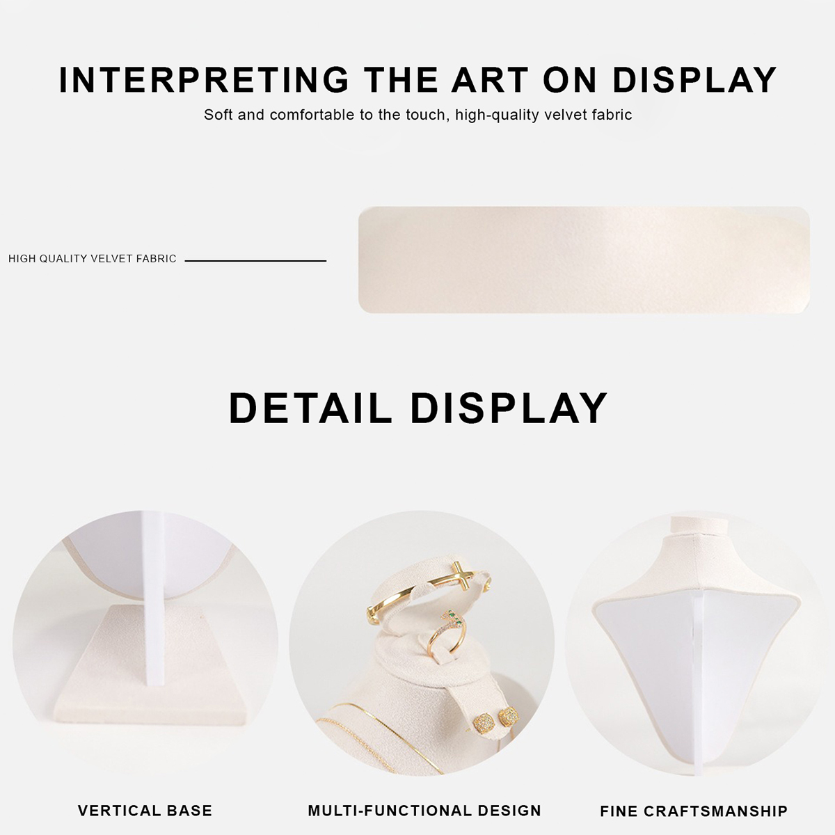 Бархатные бюсты для демонстрац – обзор и цена Body Jewelry Display Case