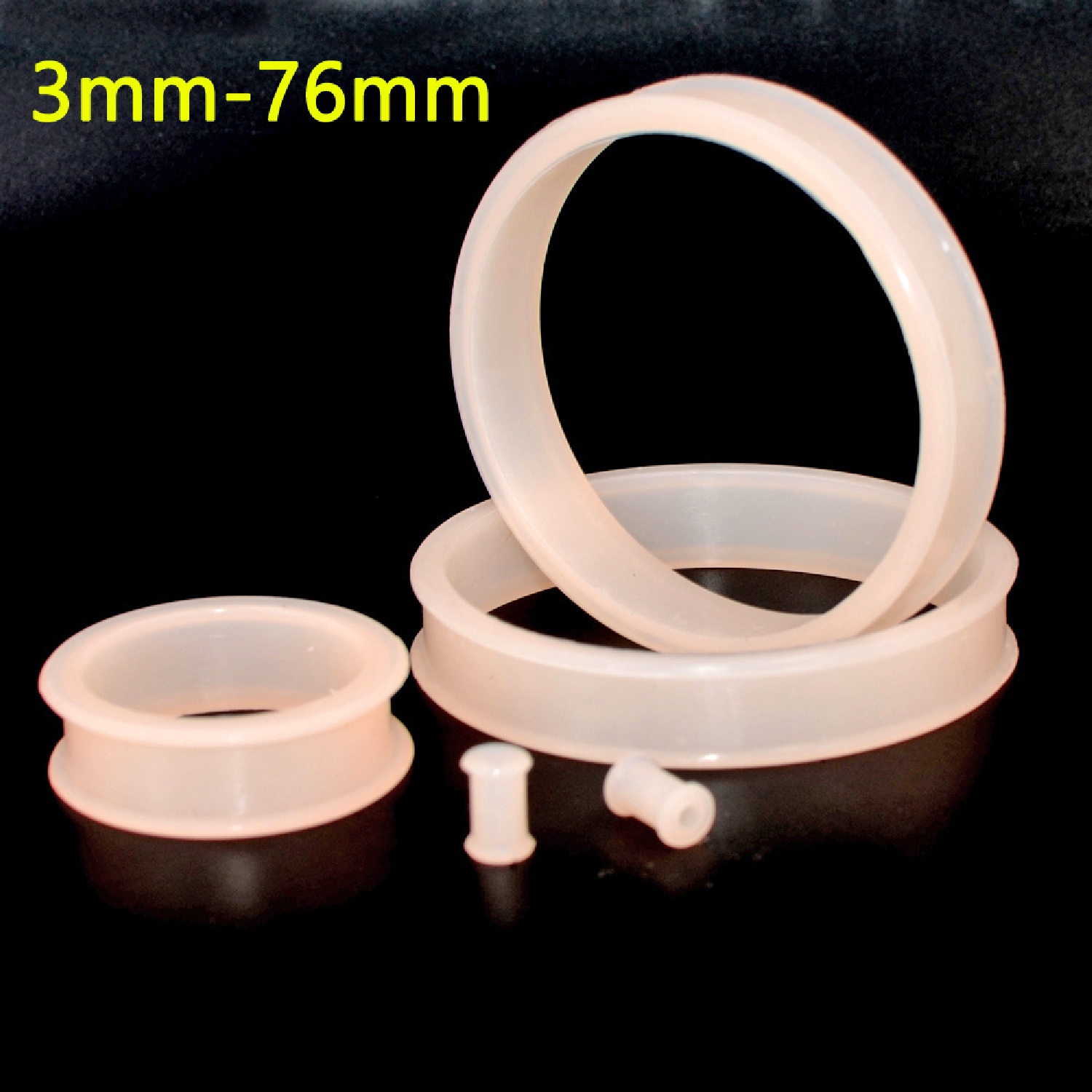 2pcs суперразмер гибкий силико – обзор и цена Body Jewelry Gauges