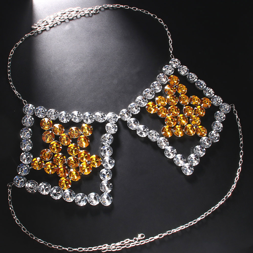 Сексуальное желтое ожерелье с  – обзор и цена Yellow Body Jewelry