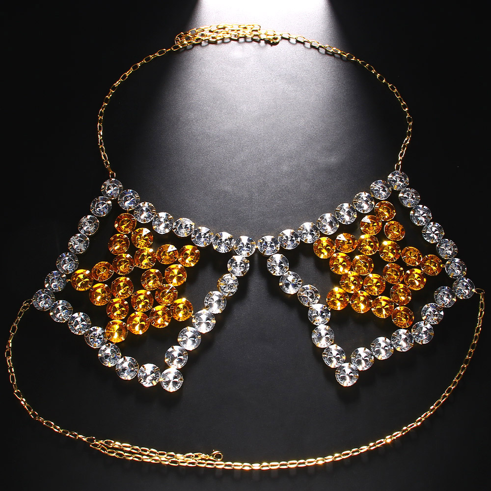 Сексуальное желтое ожерелье с  – обзор и цена Yellow Body Jewelry