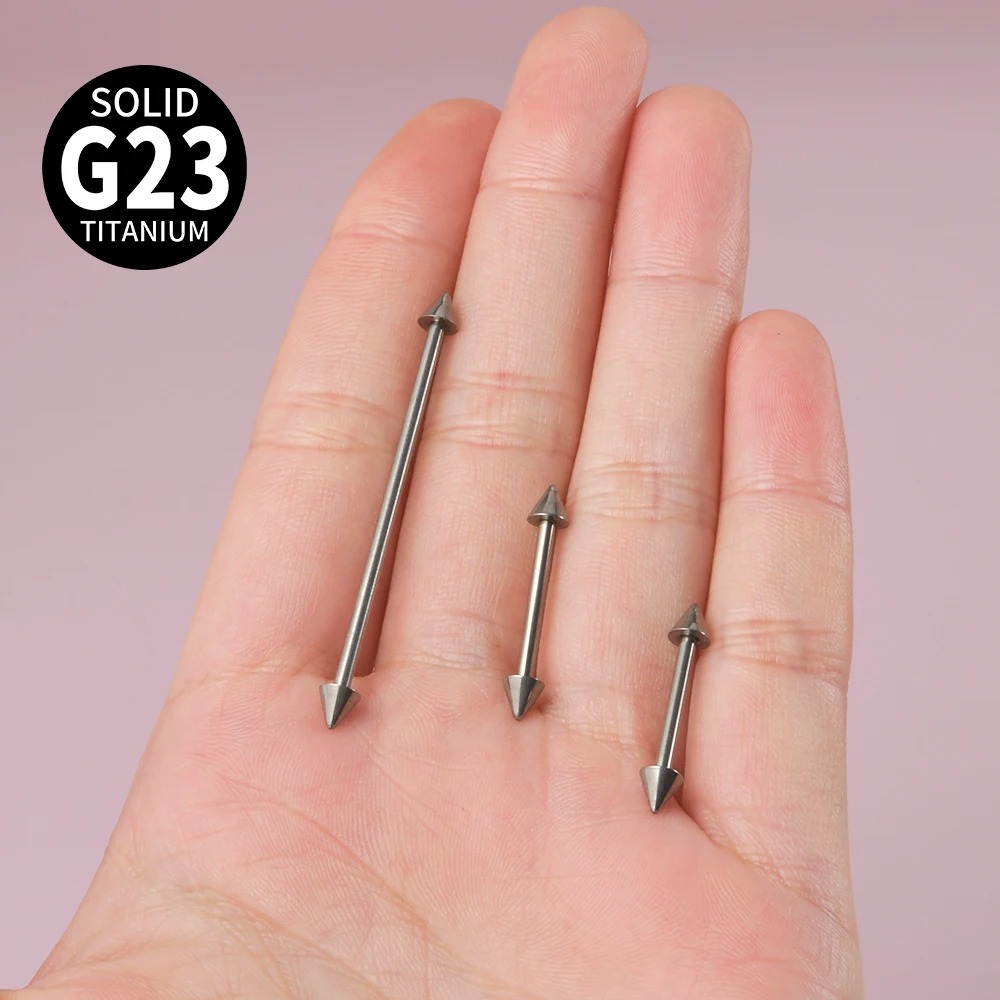 1Pc G23 титановый конус промыш – обзор и цена Tongue Barbell Straight