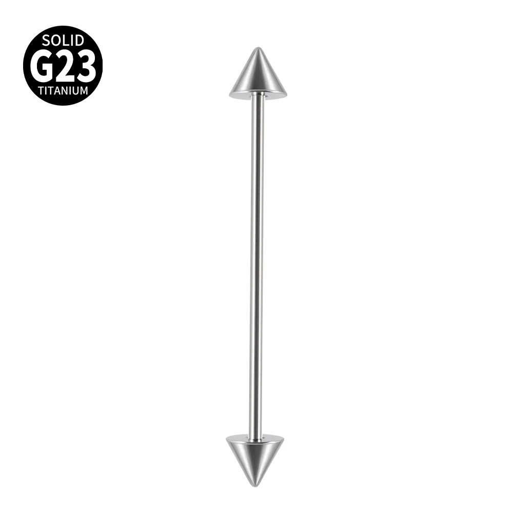1Pc G23 титановый конус промыш – обзор и цена Tongue Barbell Straight