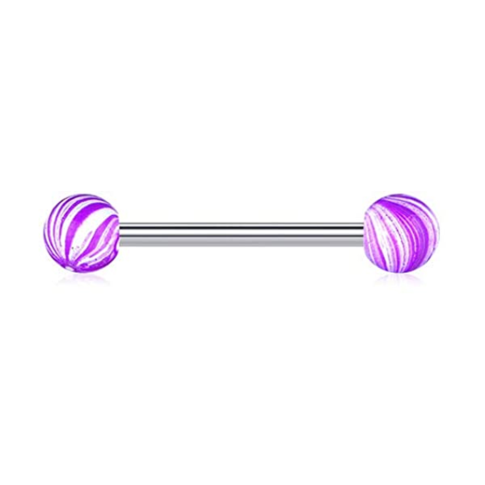 Кольцо-штанга для пирсинга тел – обзор и цена Tongue Barbell Straight