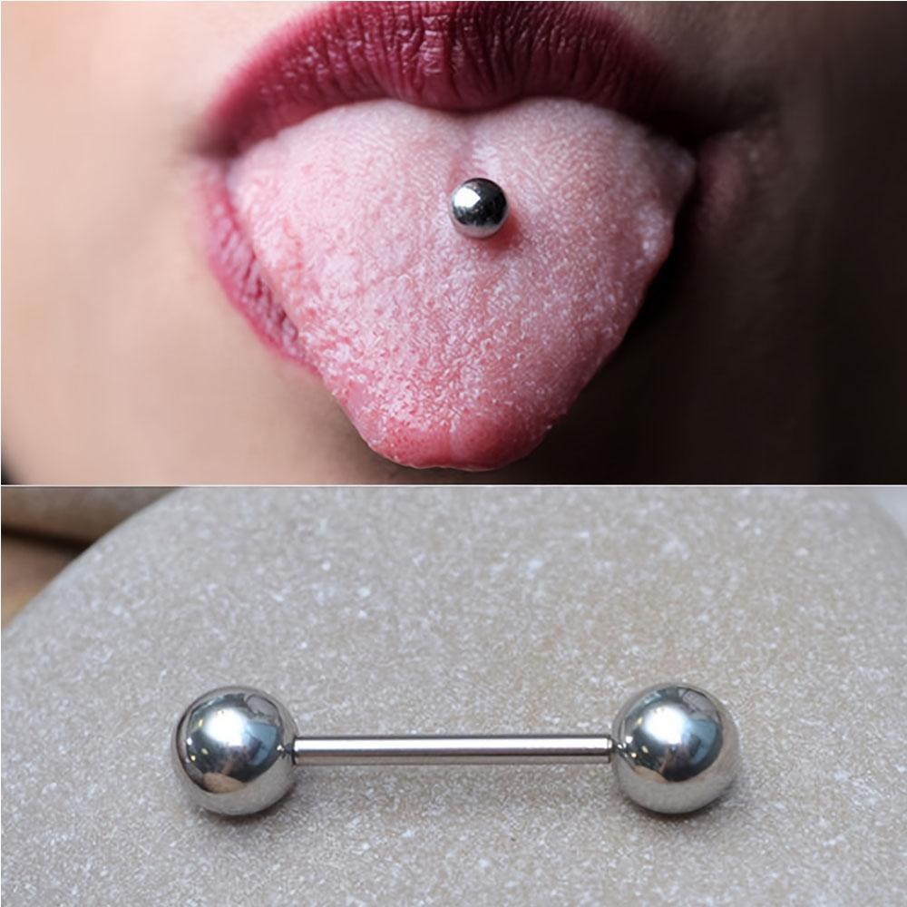 1PC из нержавеющей стали прямы – обзор и цена Tongue Barbell Straight