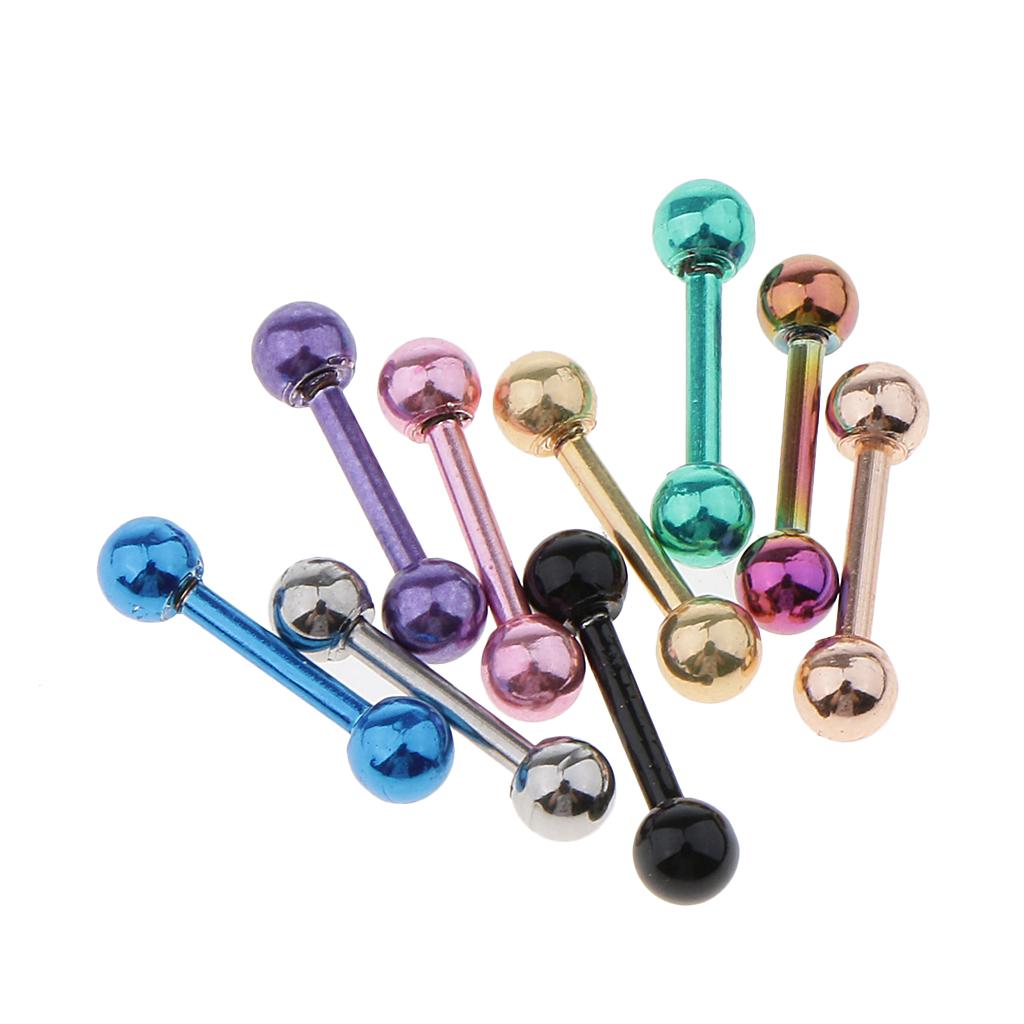 Пирсинг-штанги 16G из нержавею – обзор и цена Tongue Barbell Straight