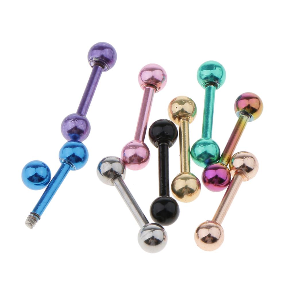 Пирсинг-штанги 16G из нержавею – обзор и цена Tongue Barbell Straight